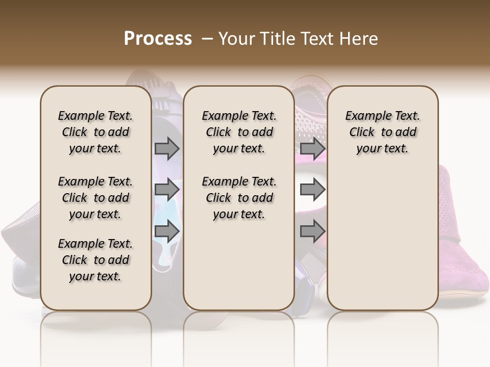 White Stack Violet PowerPoint Template