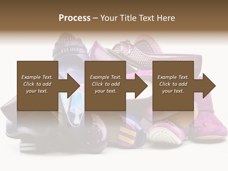 White Stack Violet PowerPoint Template