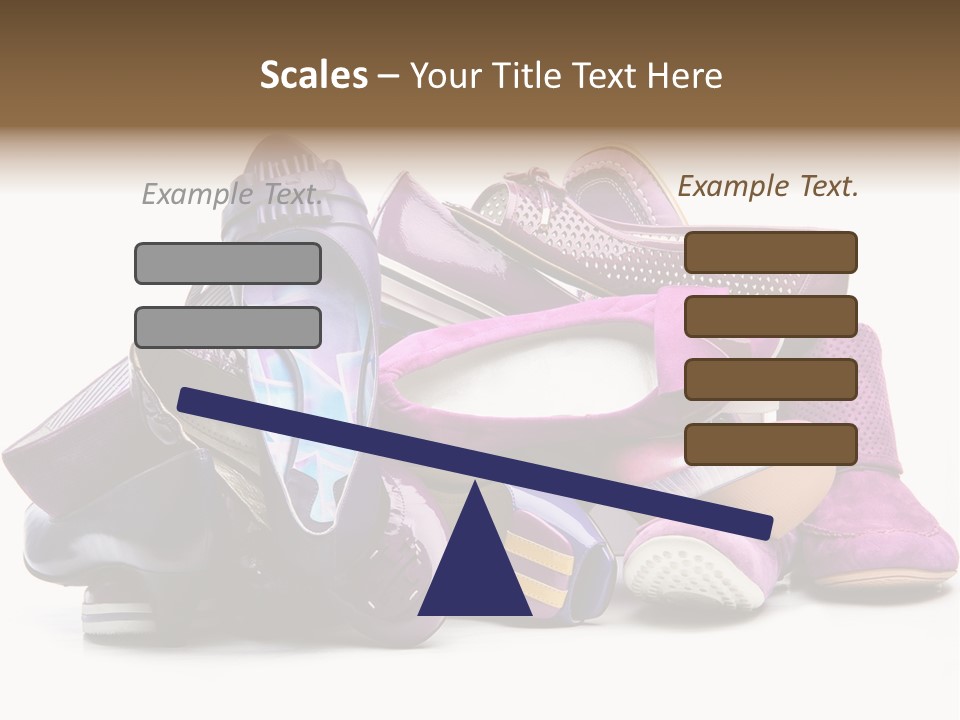 White Stack Violet PowerPoint Template