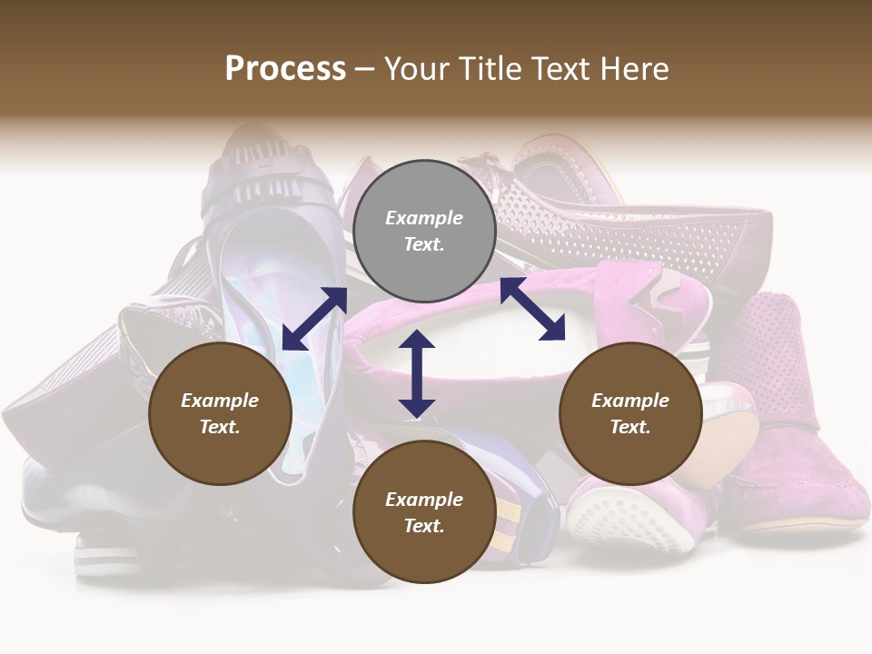 White Stack Violet PowerPoint Template