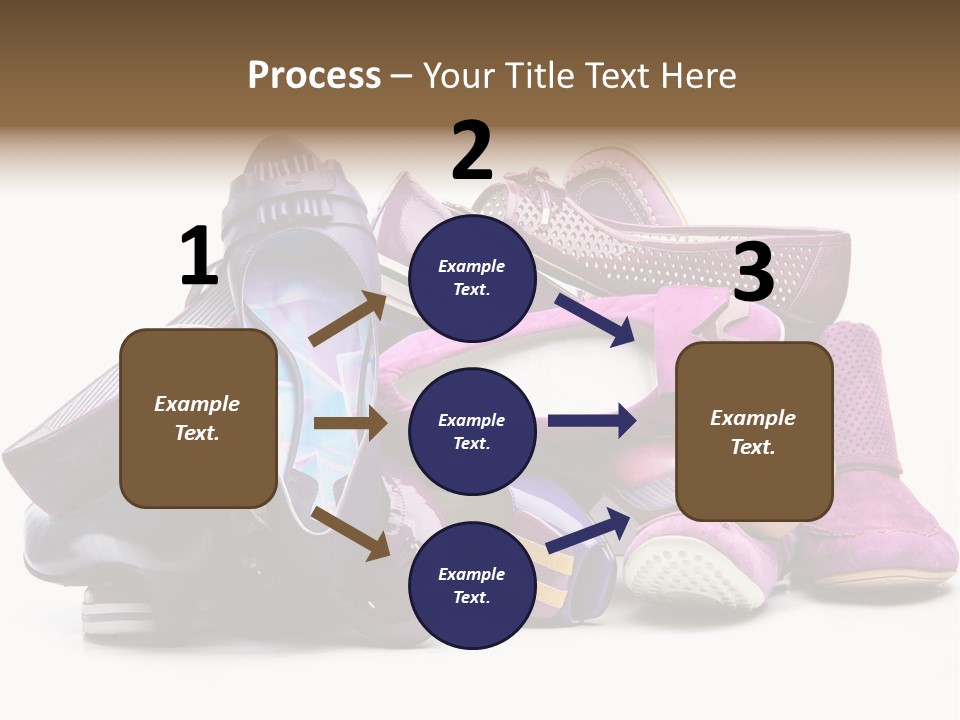 White Stack Violet PowerPoint Template