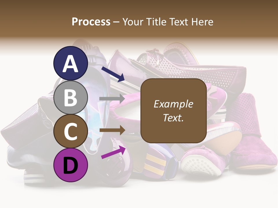 White Stack Violet PowerPoint Template