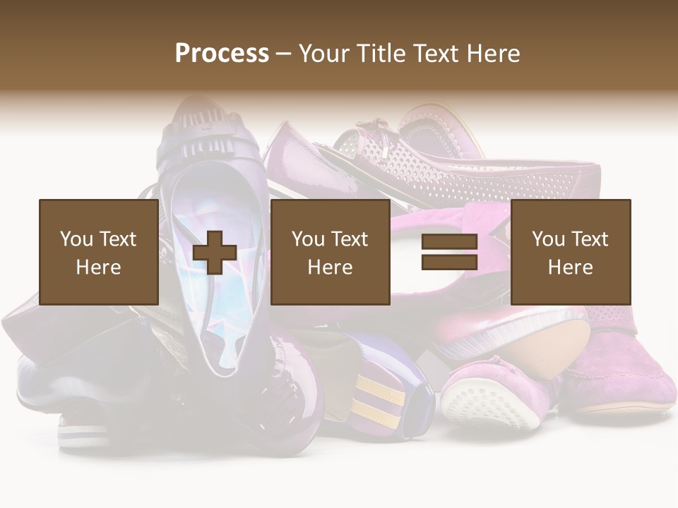 White Stack Violet PowerPoint Template