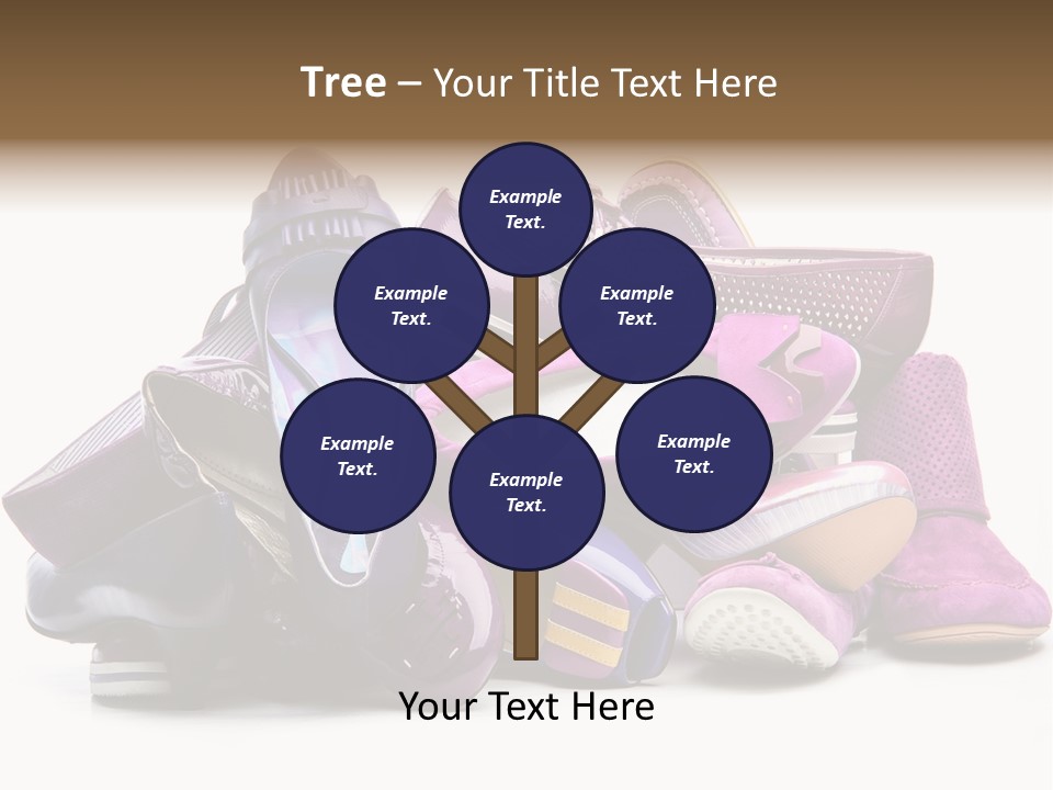 White Stack Violet PowerPoint Template