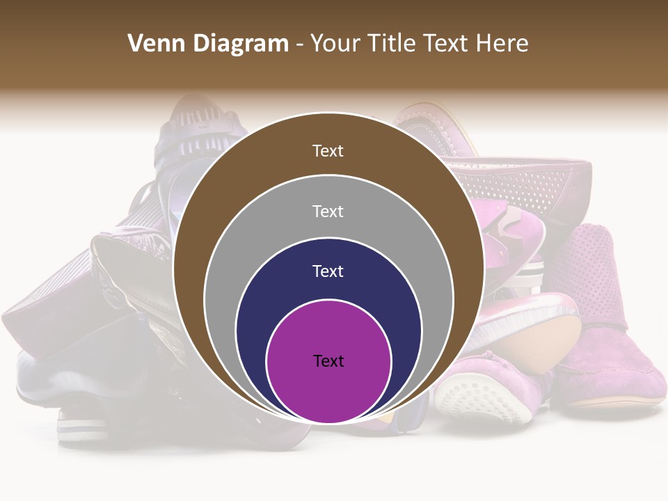 White Stack Violet PowerPoint Template
