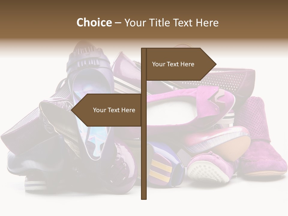 White Stack Violet PowerPoint Template