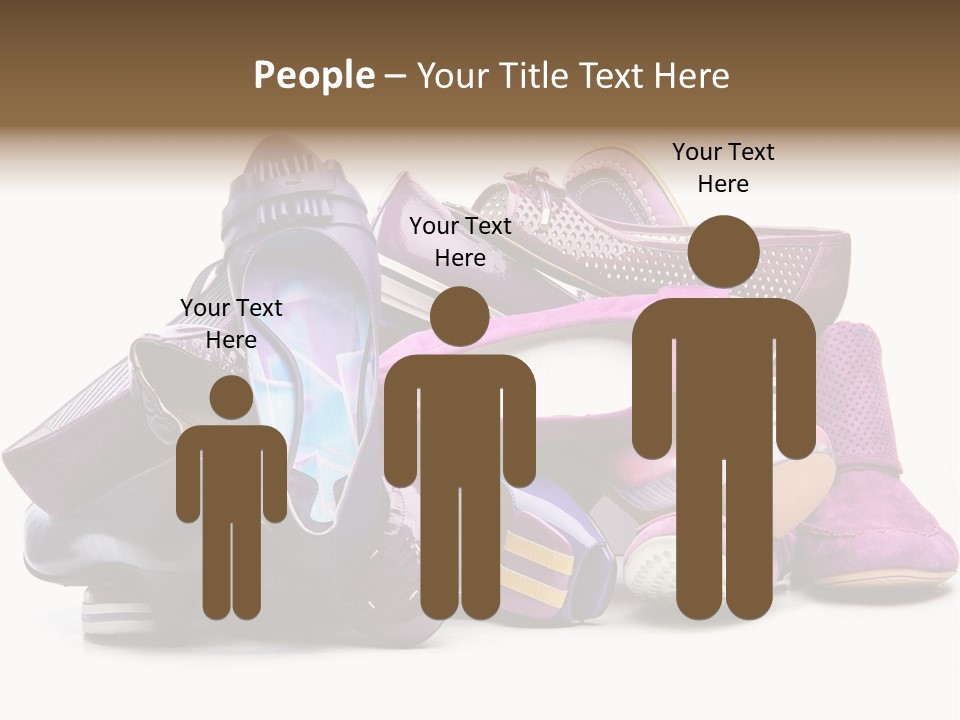 White Stack Violet PowerPoint Template