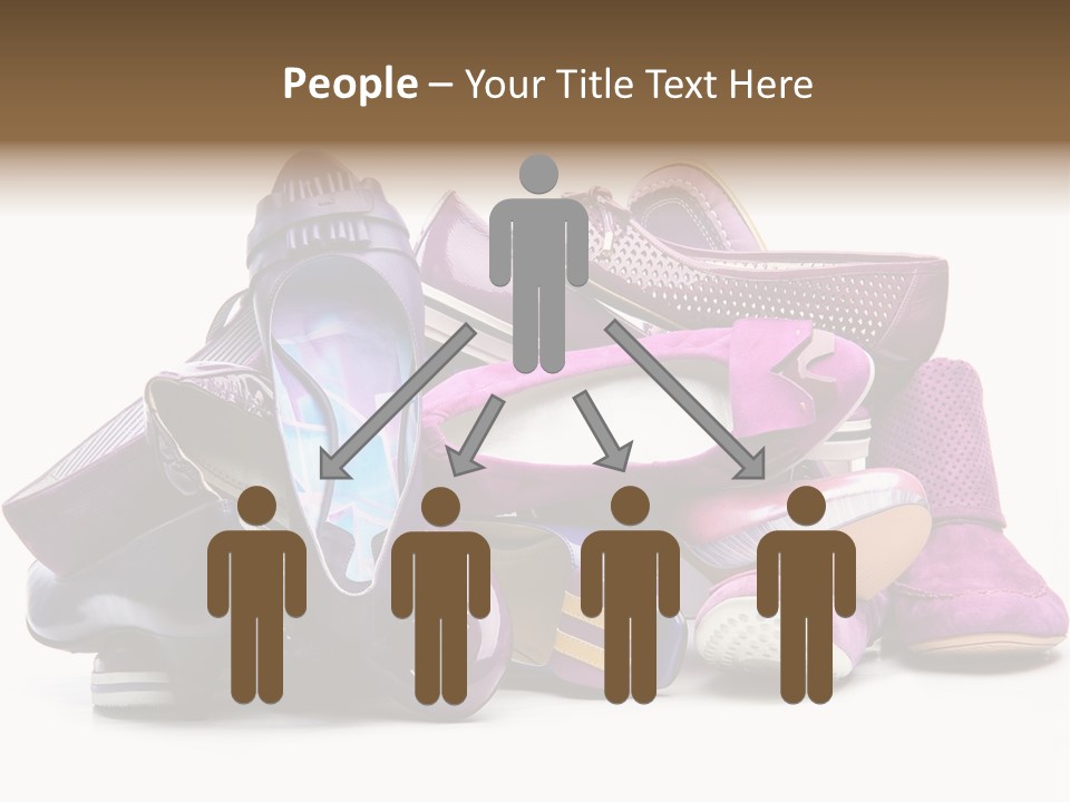 White Stack Violet PowerPoint Template