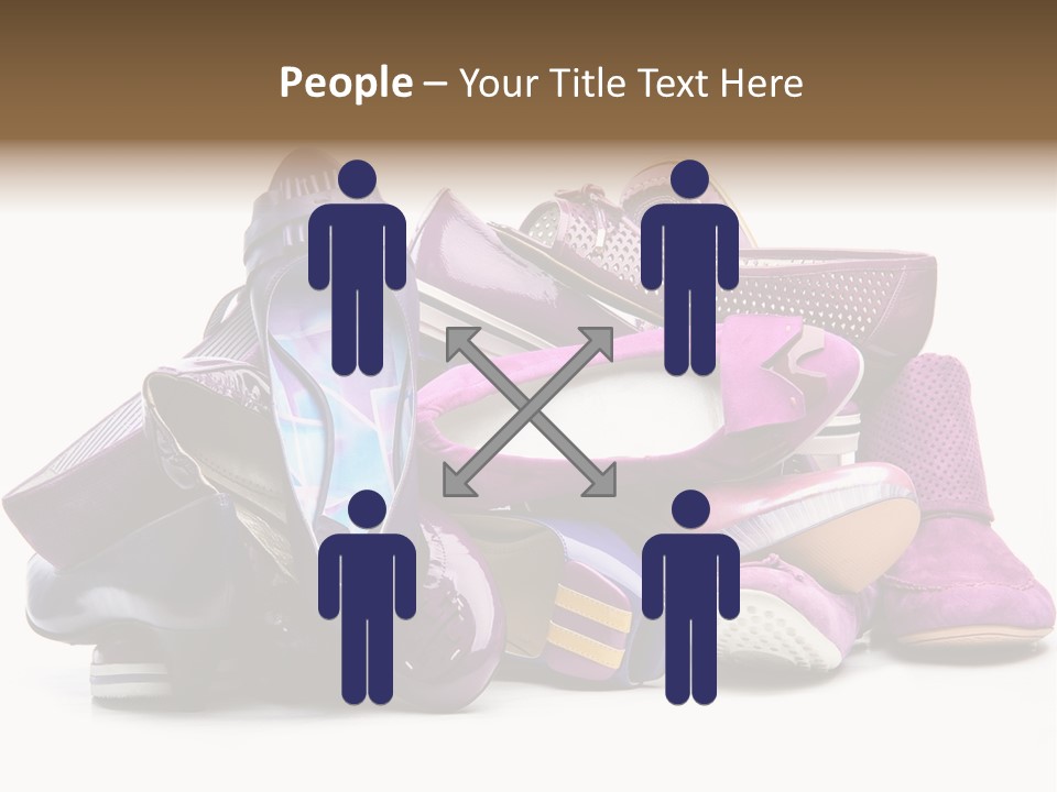 White Stack Violet PowerPoint Template