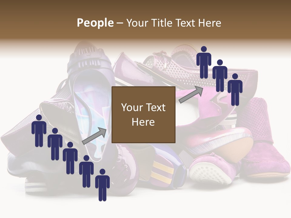 White Stack Violet PowerPoint Template