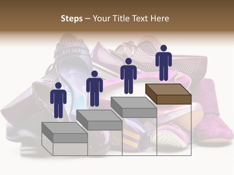 White Stack Violet PowerPoint Template