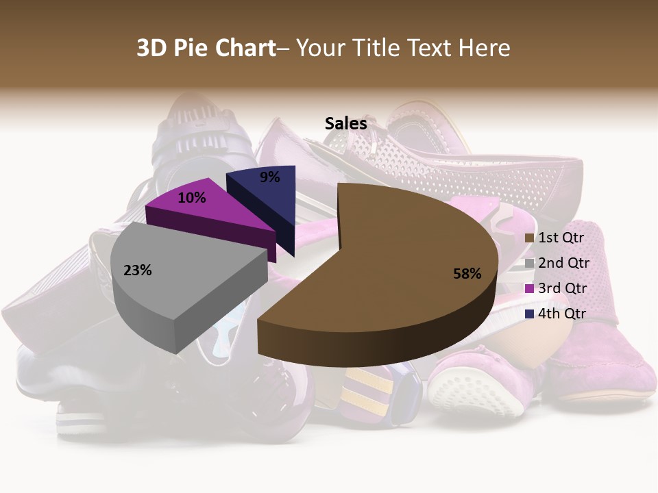 White Stack Violet PowerPoint Template