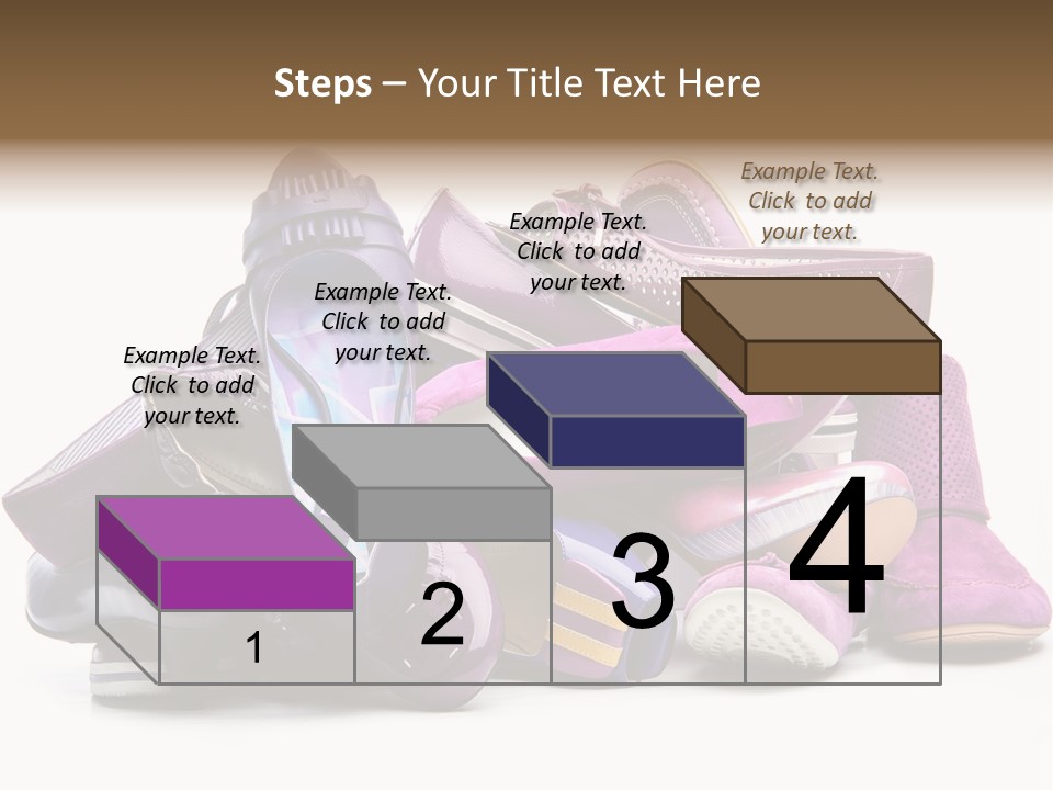 White Stack Violet PowerPoint Template