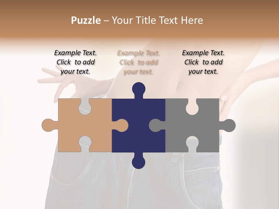 Hand Young Trousers PowerPoint Template