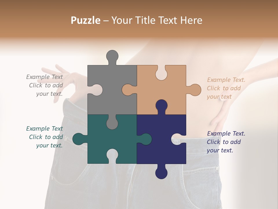 Hand Young Trousers PowerPoint Template