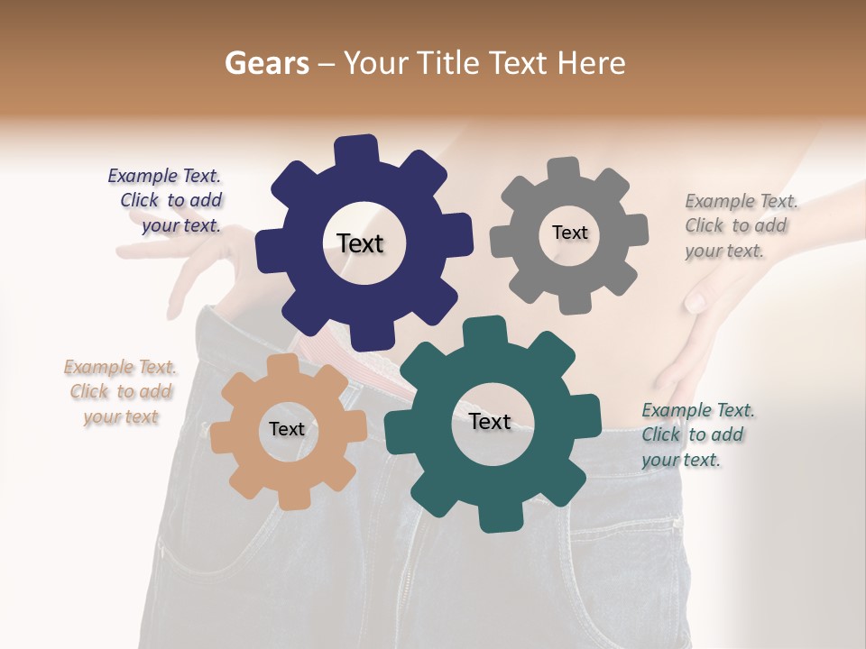 Hand Young Trousers PowerPoint Template