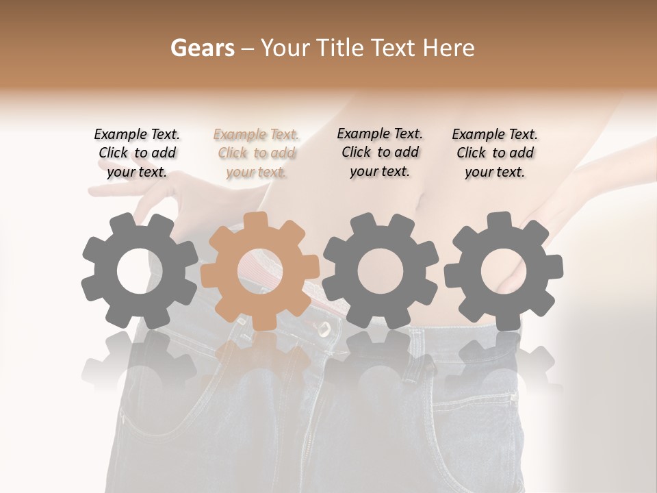 Hand Young Trousers PowerPoint Template