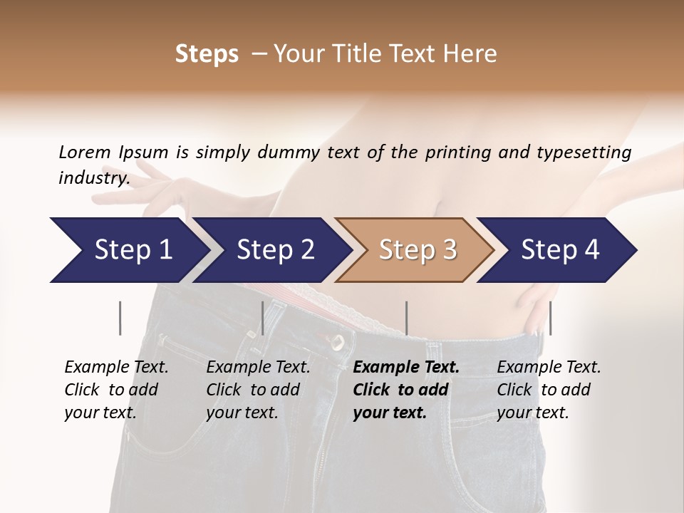 Hand Young Trousers PowerPoint Template