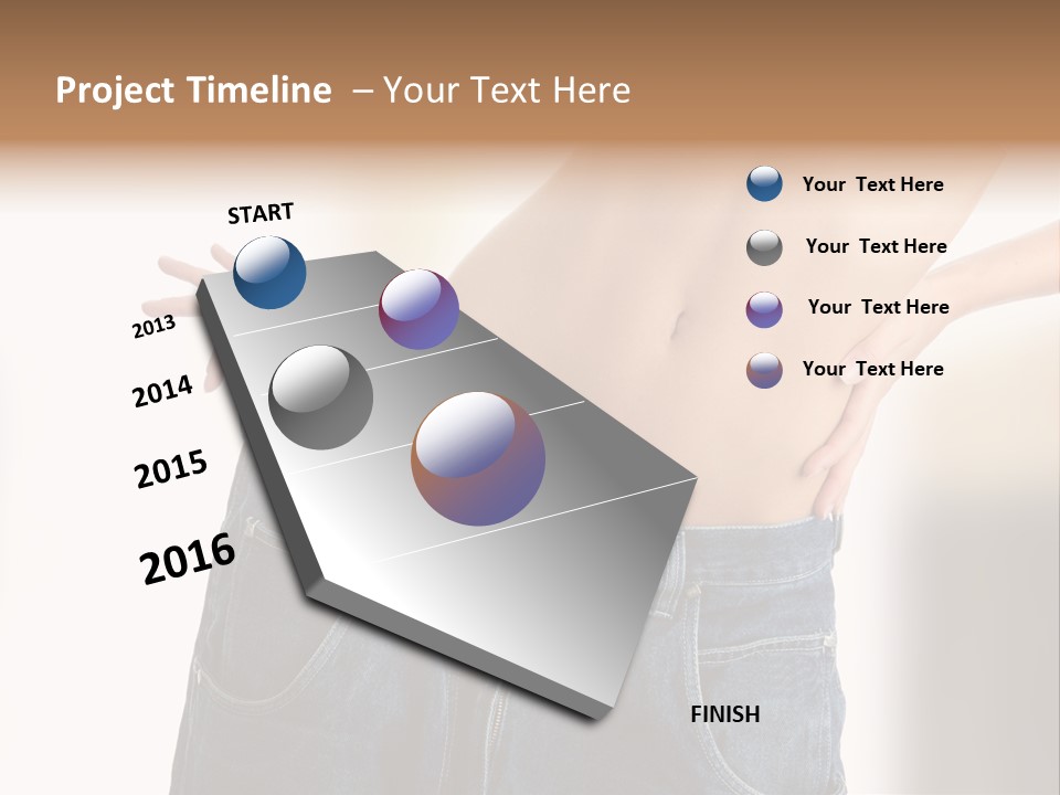 Hand Young Trousers PowerPoint Template