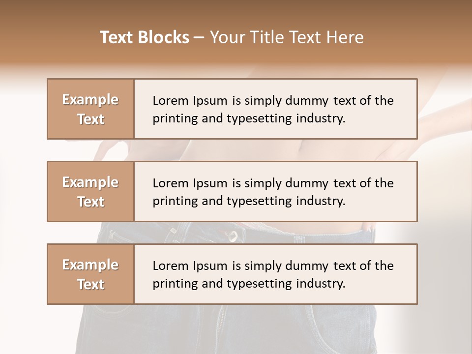 Hand Young Trousers PowerPoint Template