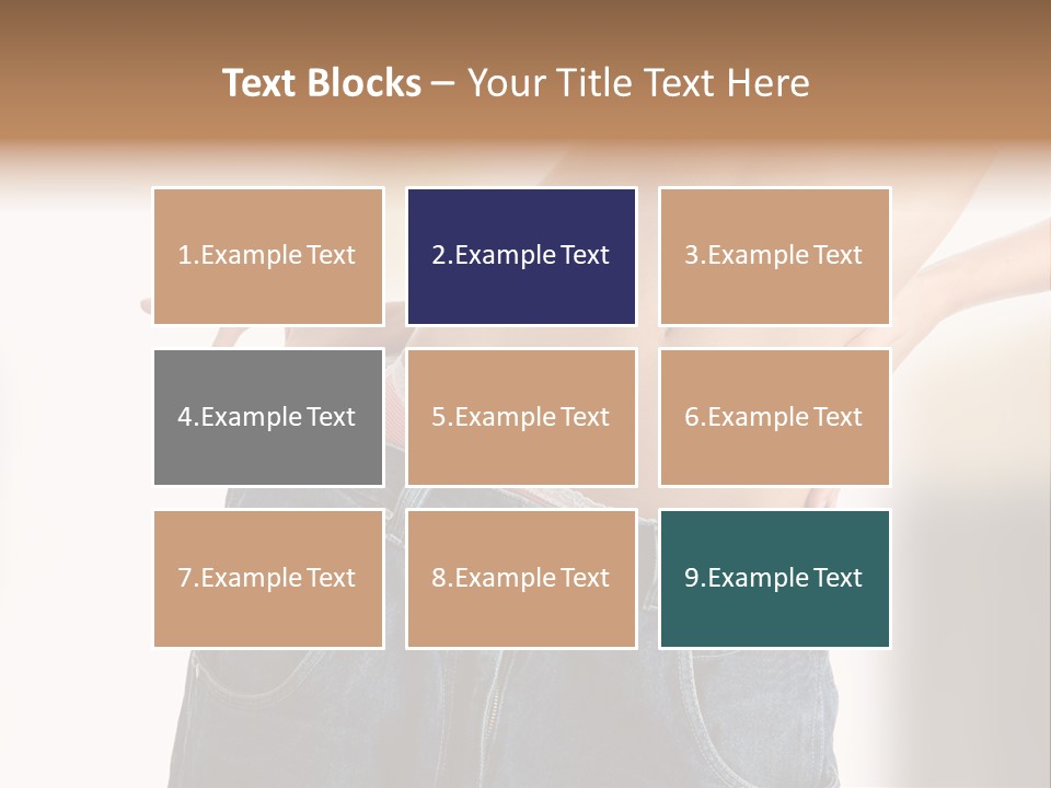 Hand Young Trousers PowerPoint Template