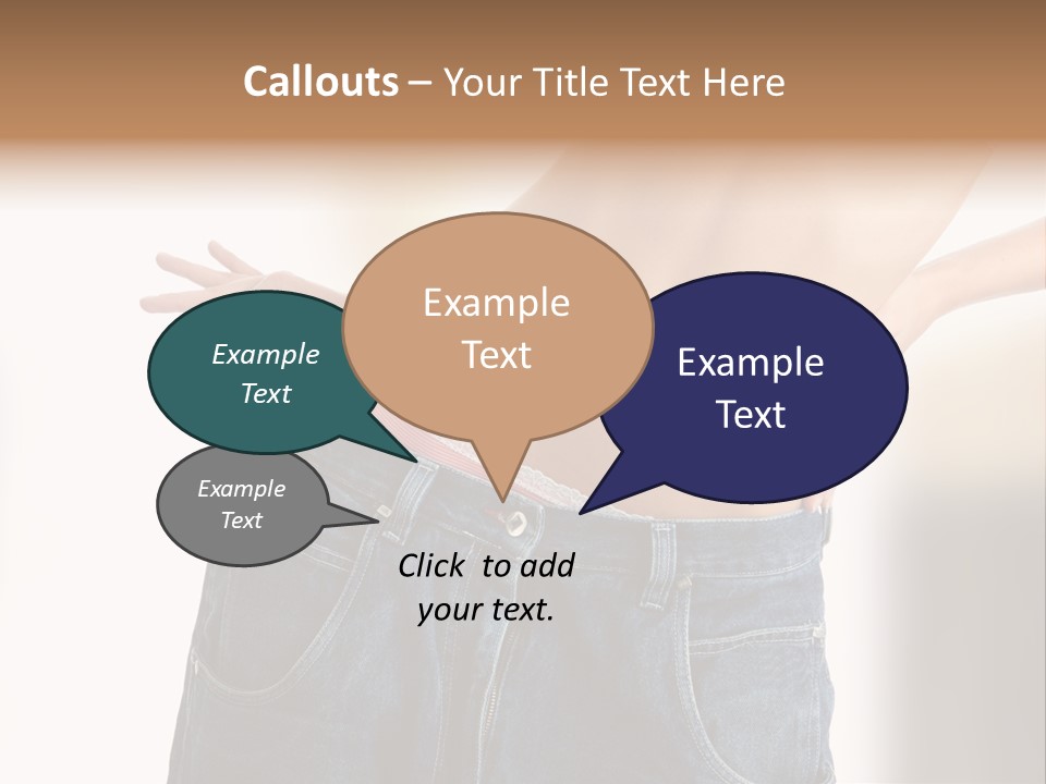 Hand Young Trousers PowerPoint Template