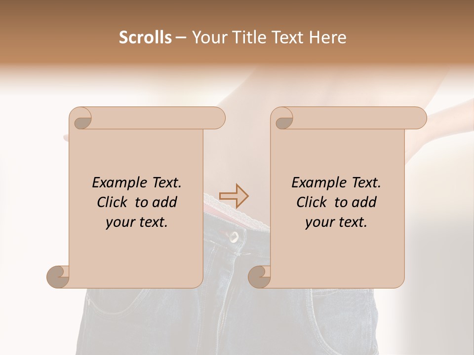 Hand Young Trousers PowerPoint Template