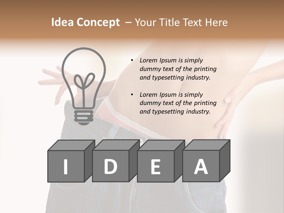 Hand Young Trousers PowerPoint Template