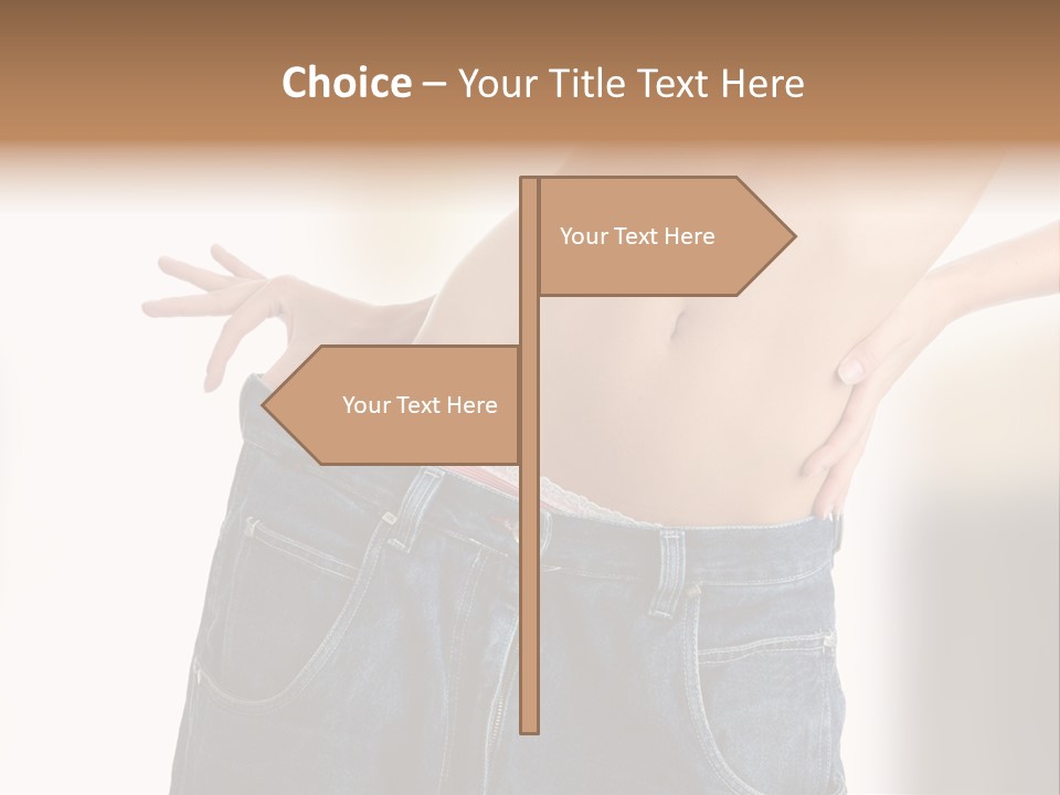 Hand Young Trousers PowerPoint Template