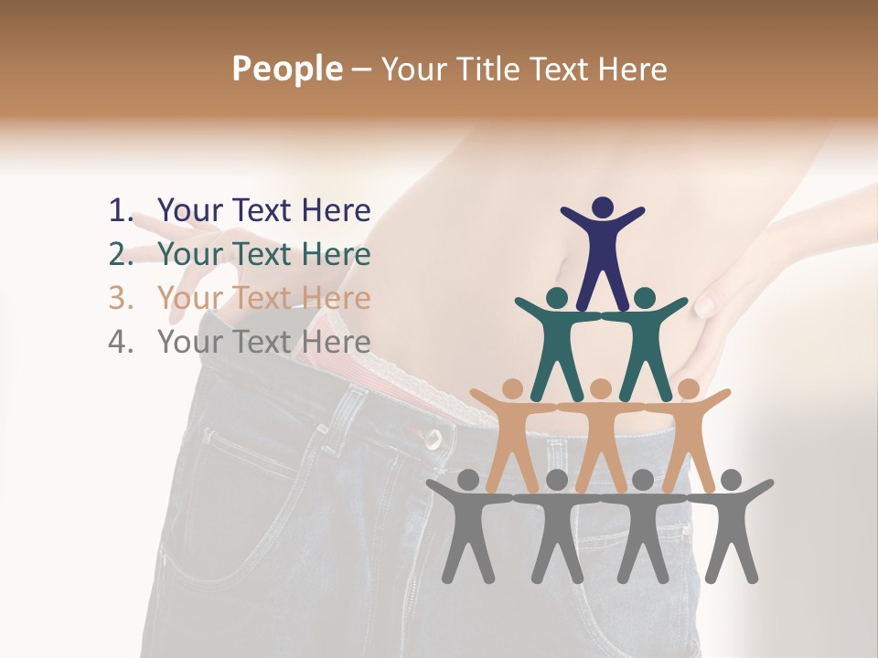 Hand Young Trousers PowerPoint Template