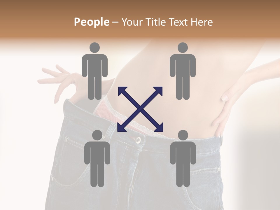 Hand Young Trousers PowerPoint Template