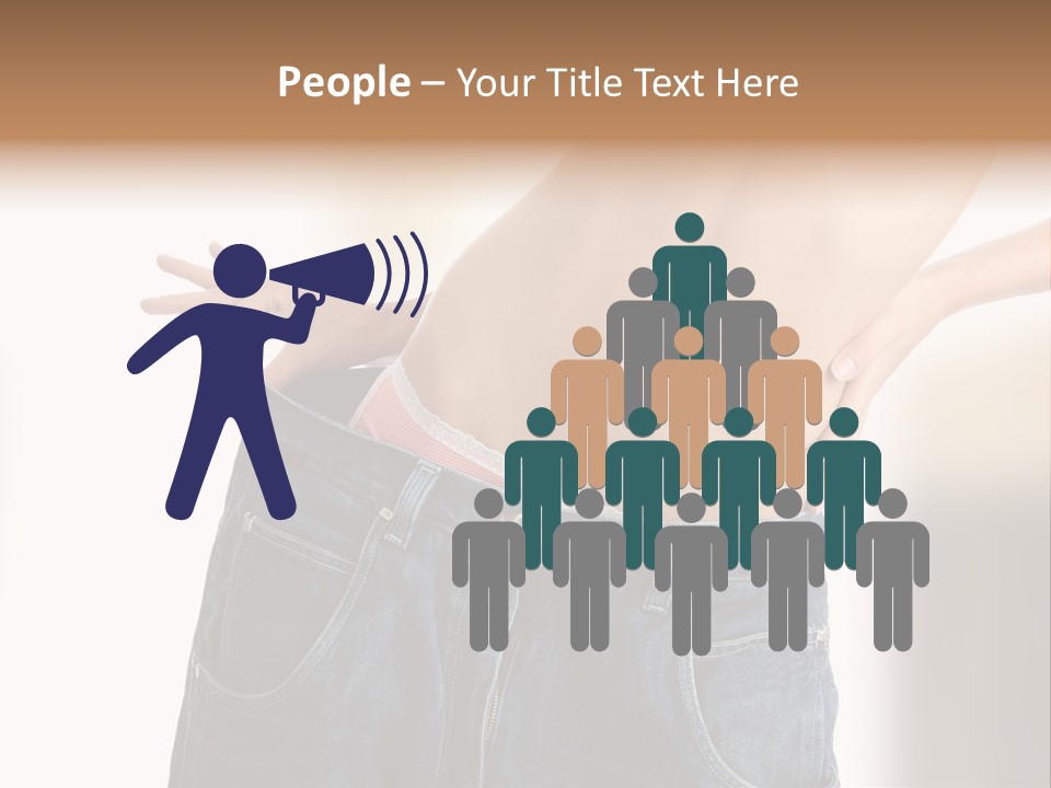 Hand Young Trousers PowerPoint Template