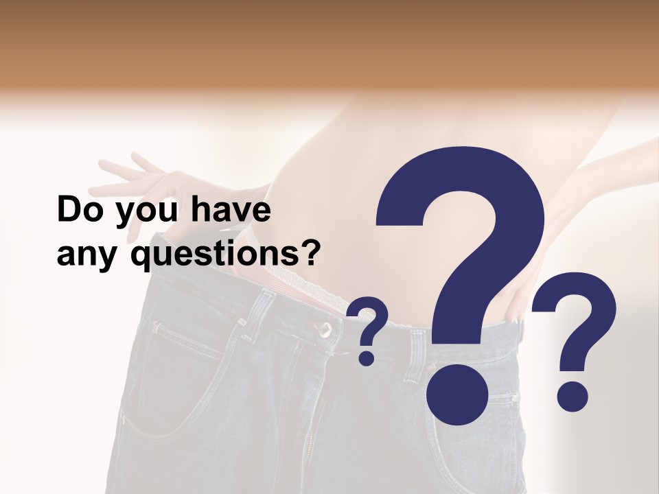 Hand Young Trousers PowerPoint Template