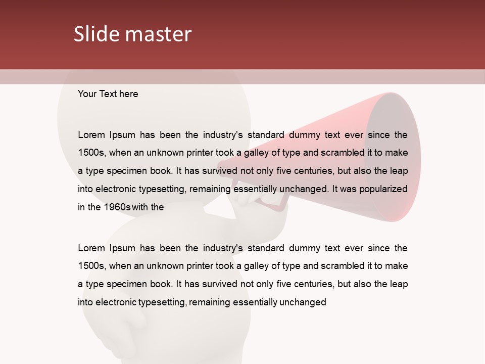 Loud Noise Human PowerPoint Template