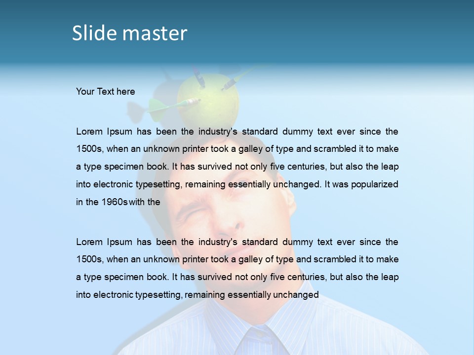 Target Businessman Ideas PowerPoint Template