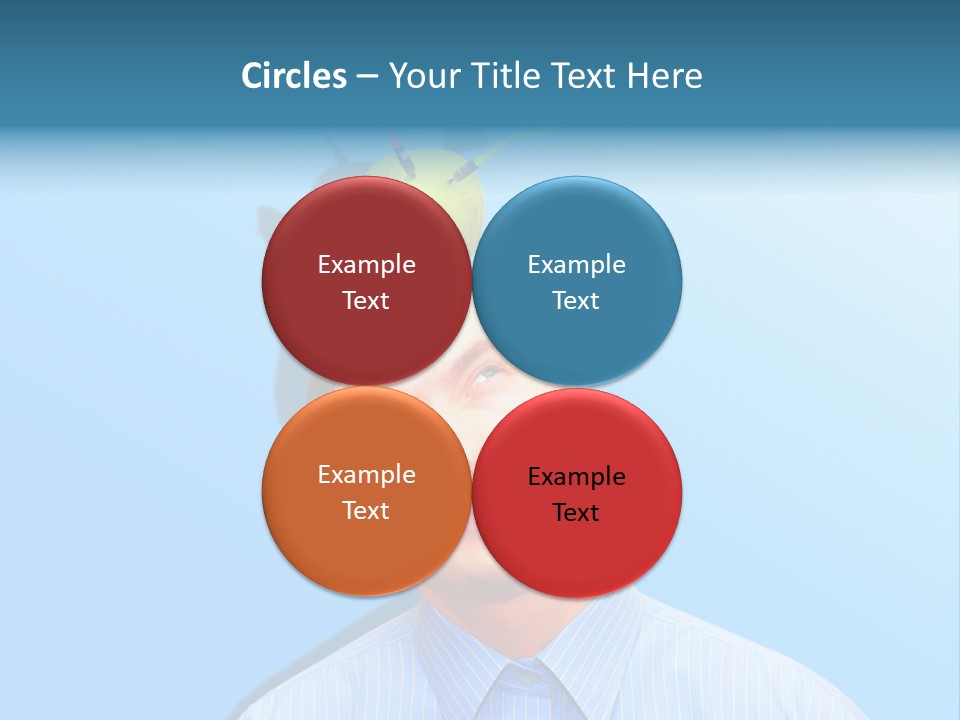 Target Businessman Ideas PowerPoint Template