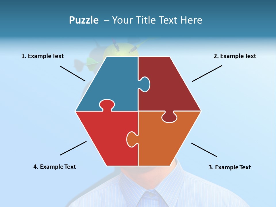 Target Businessman Ideas PowerPoint Template