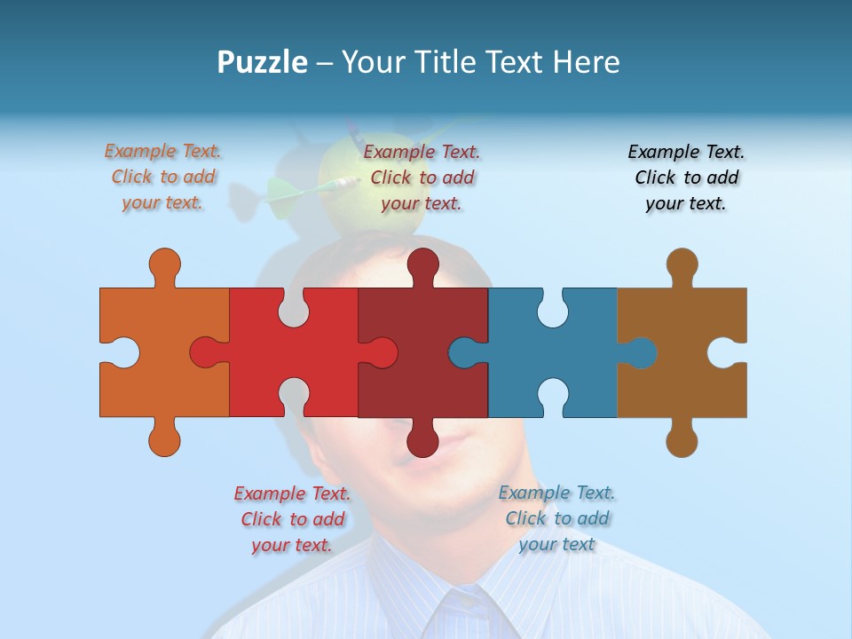 Target Businessman Ideas PowerPoint Template