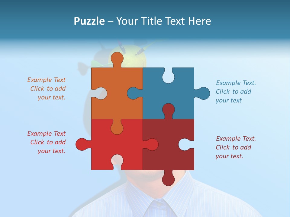 Target Businessman Ideas PowerPoint Template