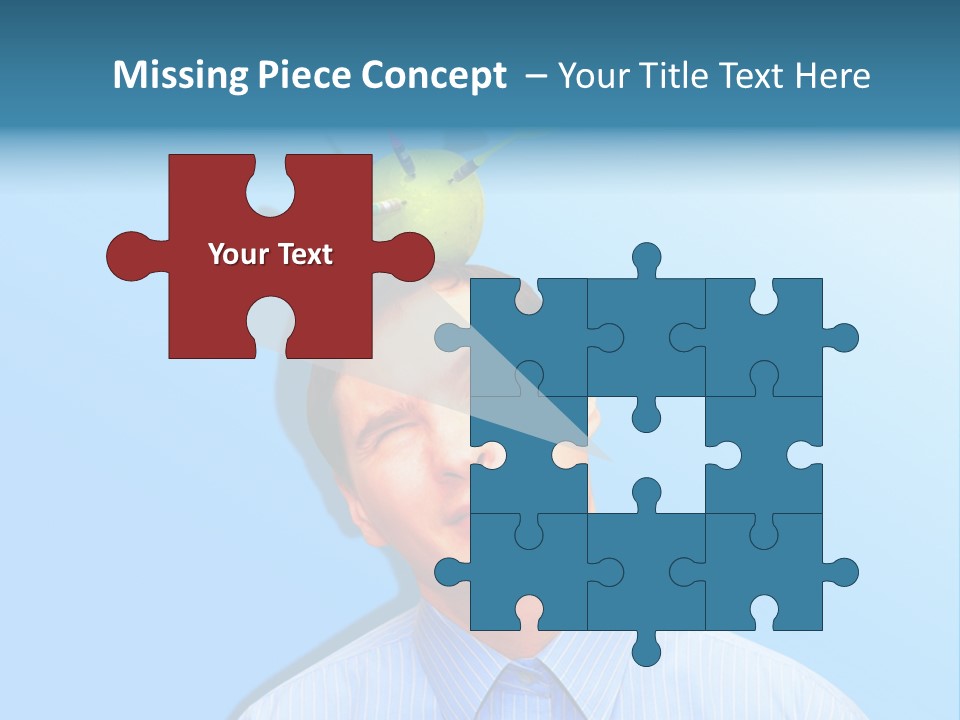 Target Businessman Ideas PowerPoint Template