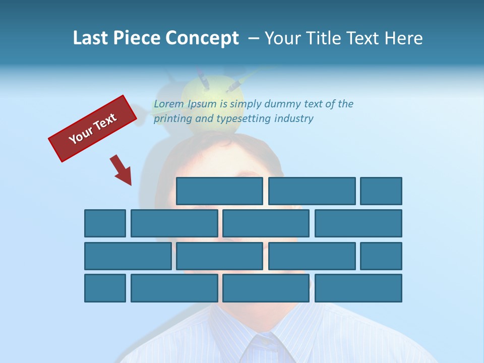 Target Businessman Ideas PowerPoint Template