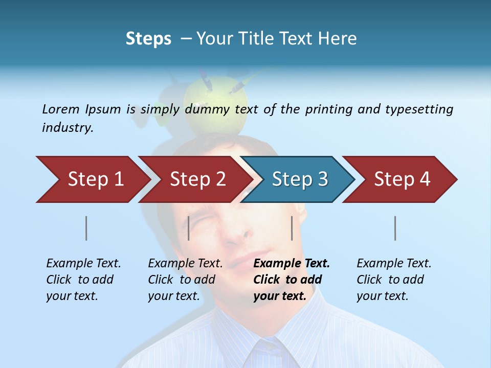 Target Businessman Ideas PowerPoint Template