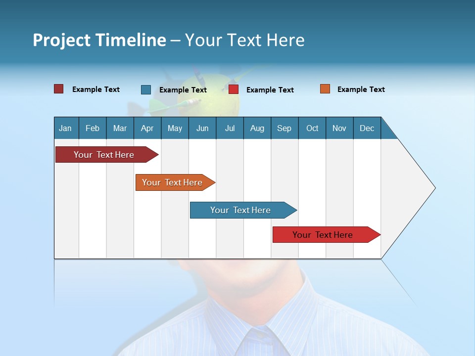 Target Businessman Ideas PowerPoint Template
