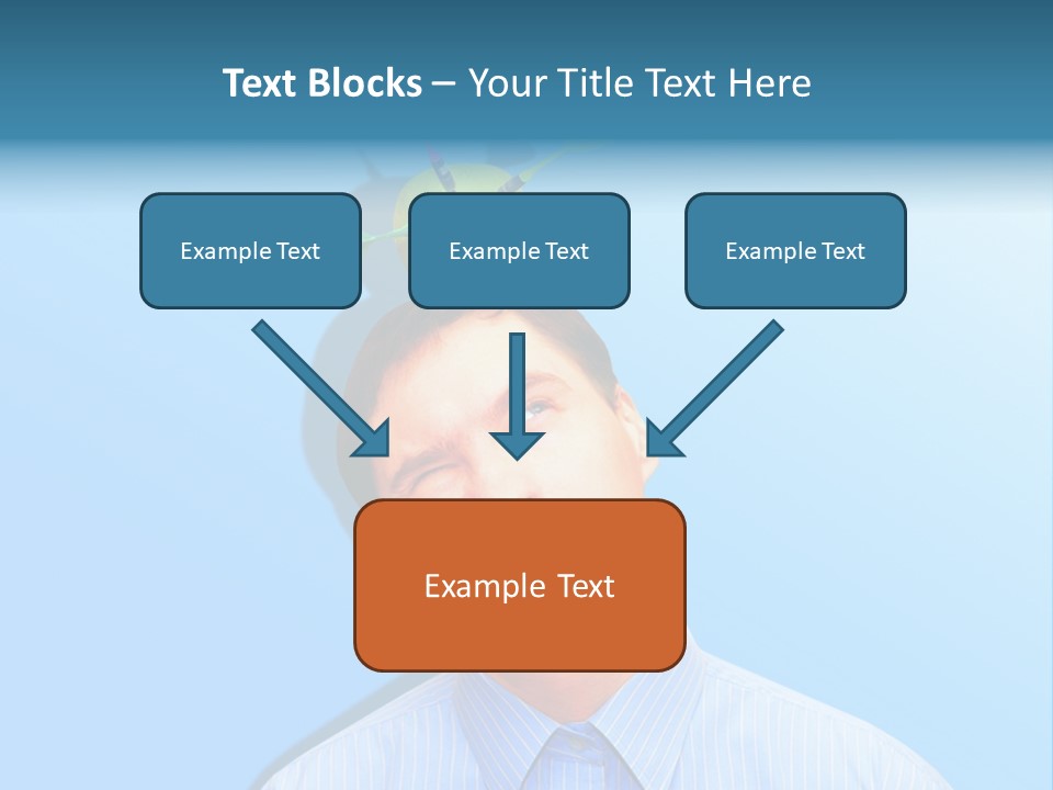 Target Businessman Ideas PowerPoint Template