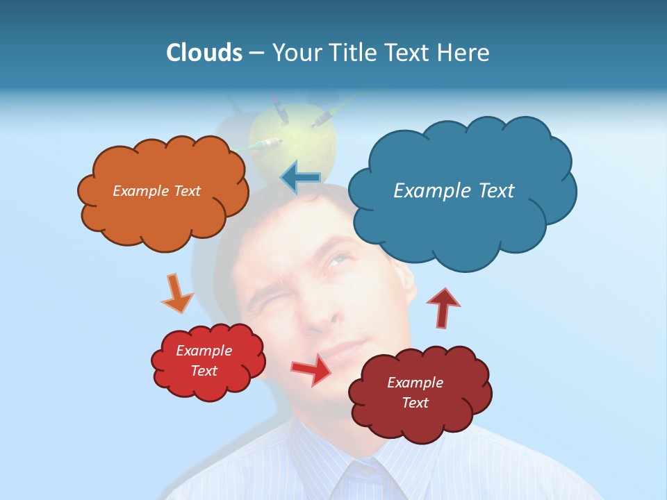 Target Businessman Ideas PowerPoint Template