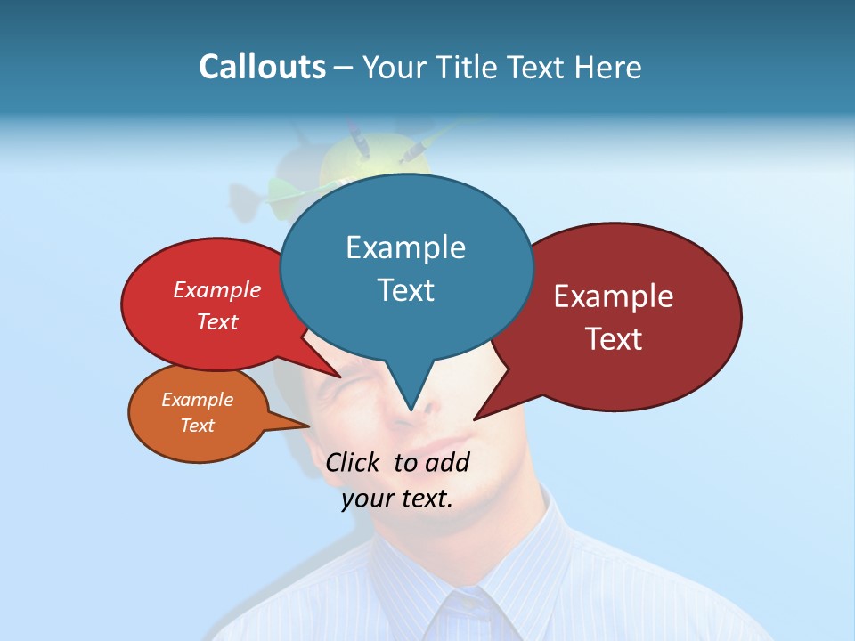 Target Businessman Ideas PowerPoint Template