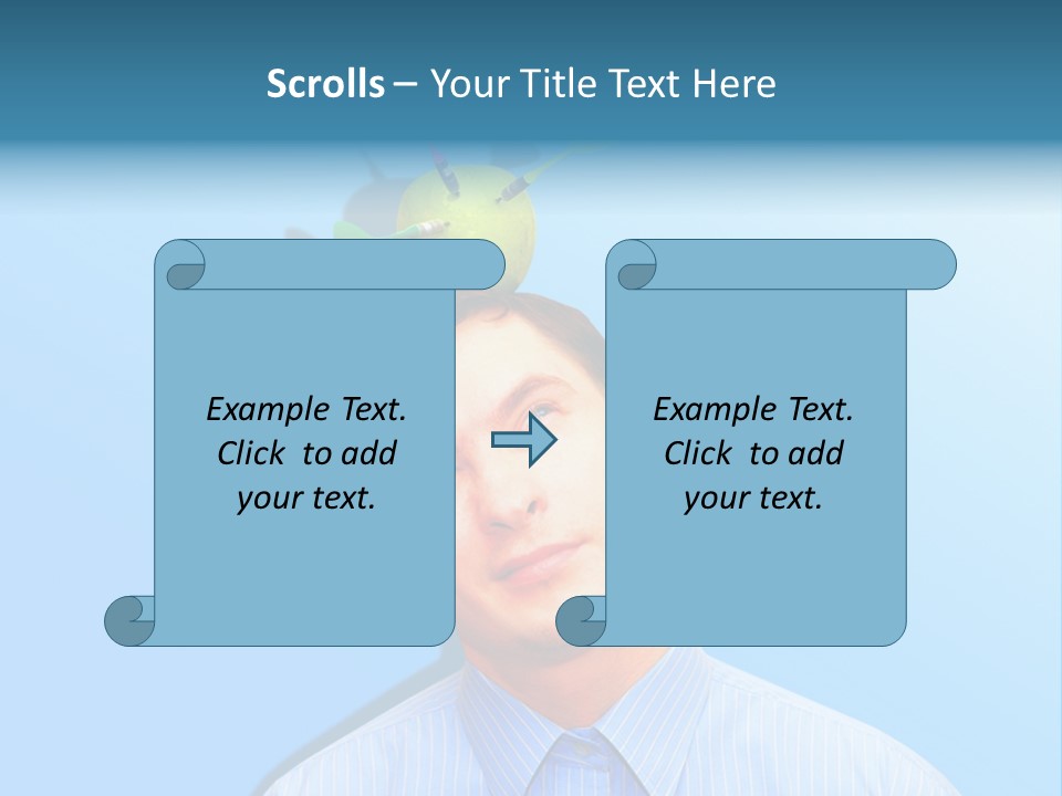 Target Businessman Ideas PowerPoint Template