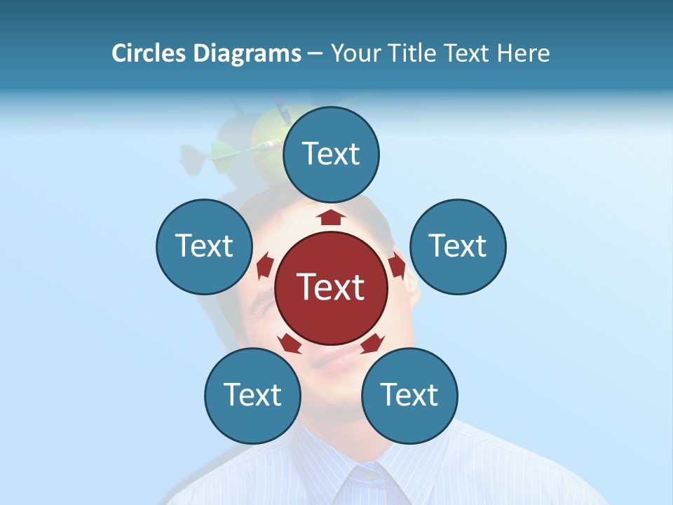 Target Businessman Ideas PowerPoint Template