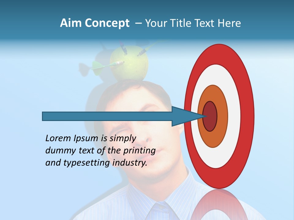 Target Businessman Ideas PowerPoint Template