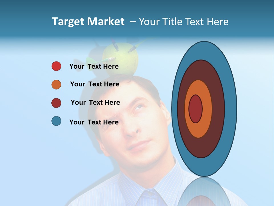 Target Businessman Ideas PowerPoint Template